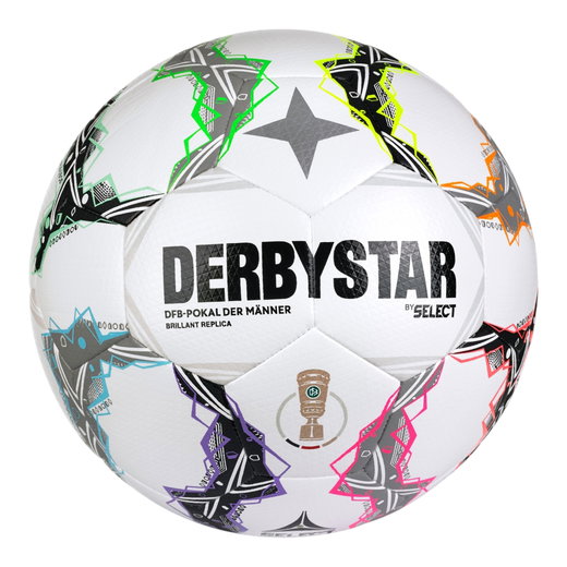 Derbystar Fussball DFB Brilliant Replica v26 (Saison 2026/2027) weiss/bunt